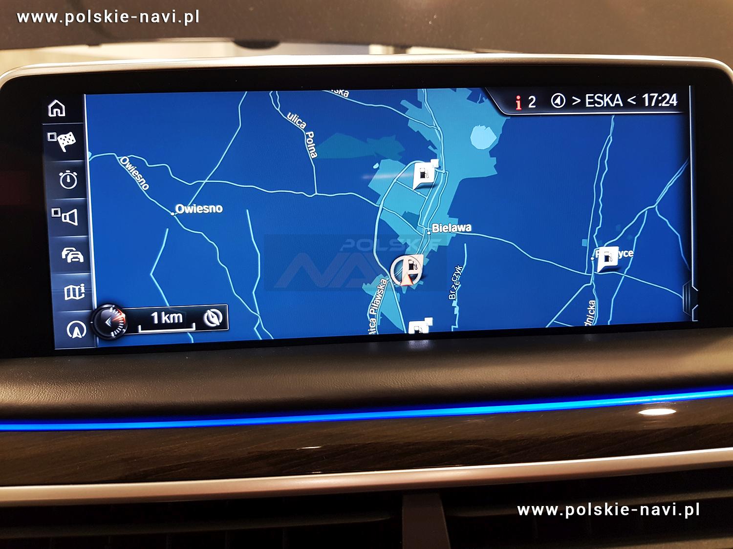 BMW NBT2 EVO Tłumaczenie nawigacji - Polskie menu